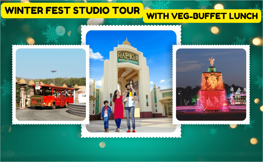 WINTER CARNIVAL STUDIO TOUR WITH VEG-BUFFET LUNCH