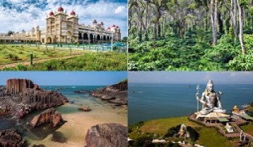  Hyderabad To Mysore-Coorg-Dharmasthala-Udupi-Gokarna-Murudeshwar-Mangalore Tour Package By Flight